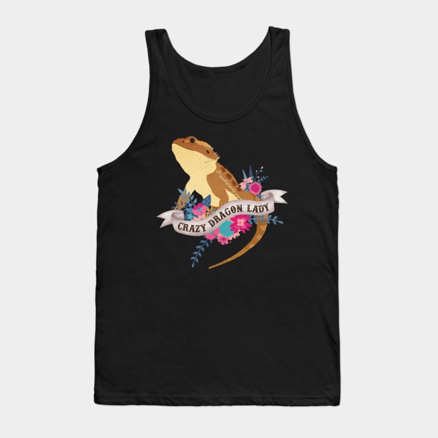 Crazy Dragon Lady Tank Top by Psitta